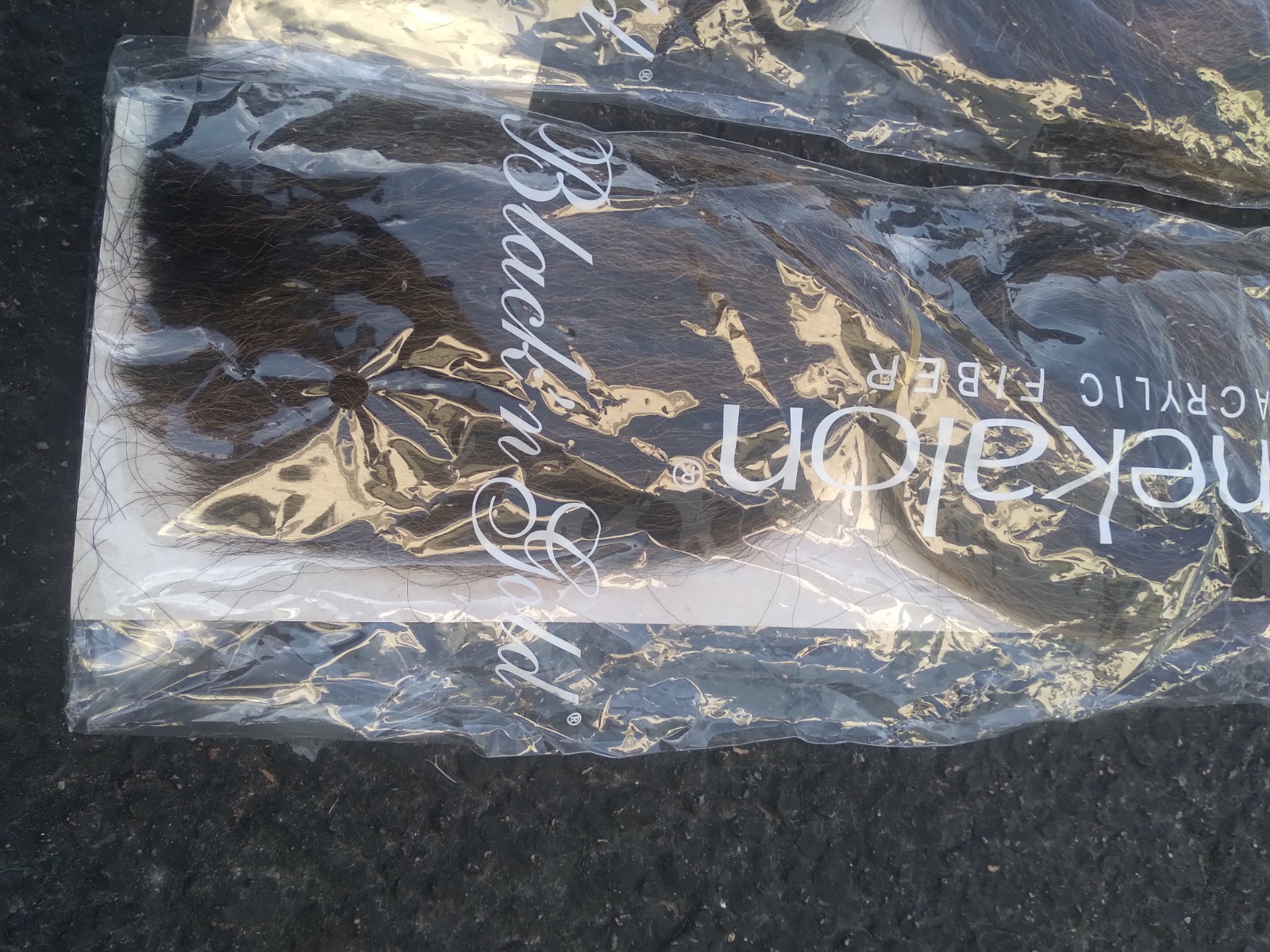 Black n Gold Braid 100% Kanekalon Hair 50 Inches NEW