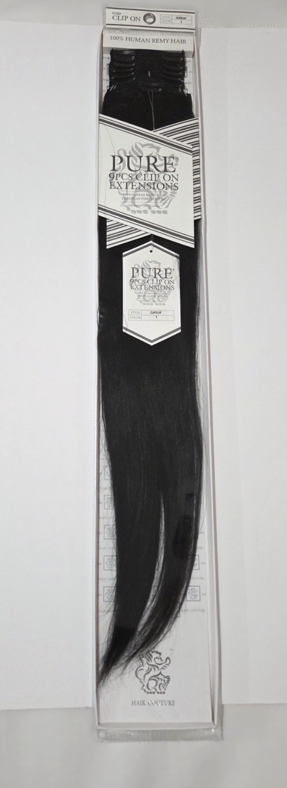 PURE 24″ #1 Jet Black Hair Extension