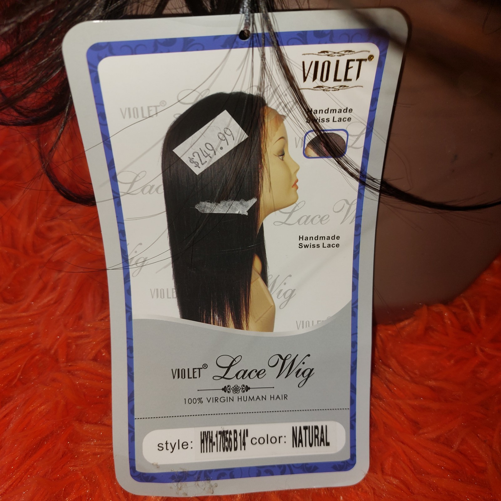 Violet 100% Human Virgin Hair Hademade New Wig