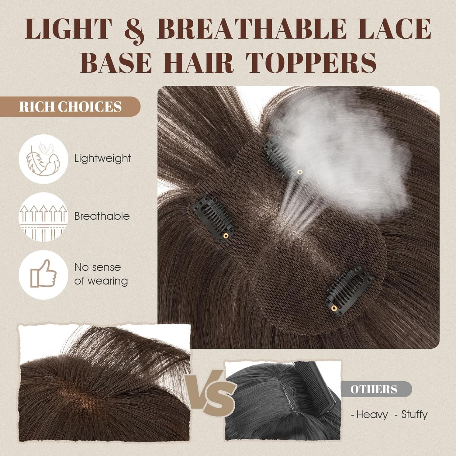 Remy Hair Toppers Clip In Real Human Hair Extensions Top Lace Toupee Hairpiece U