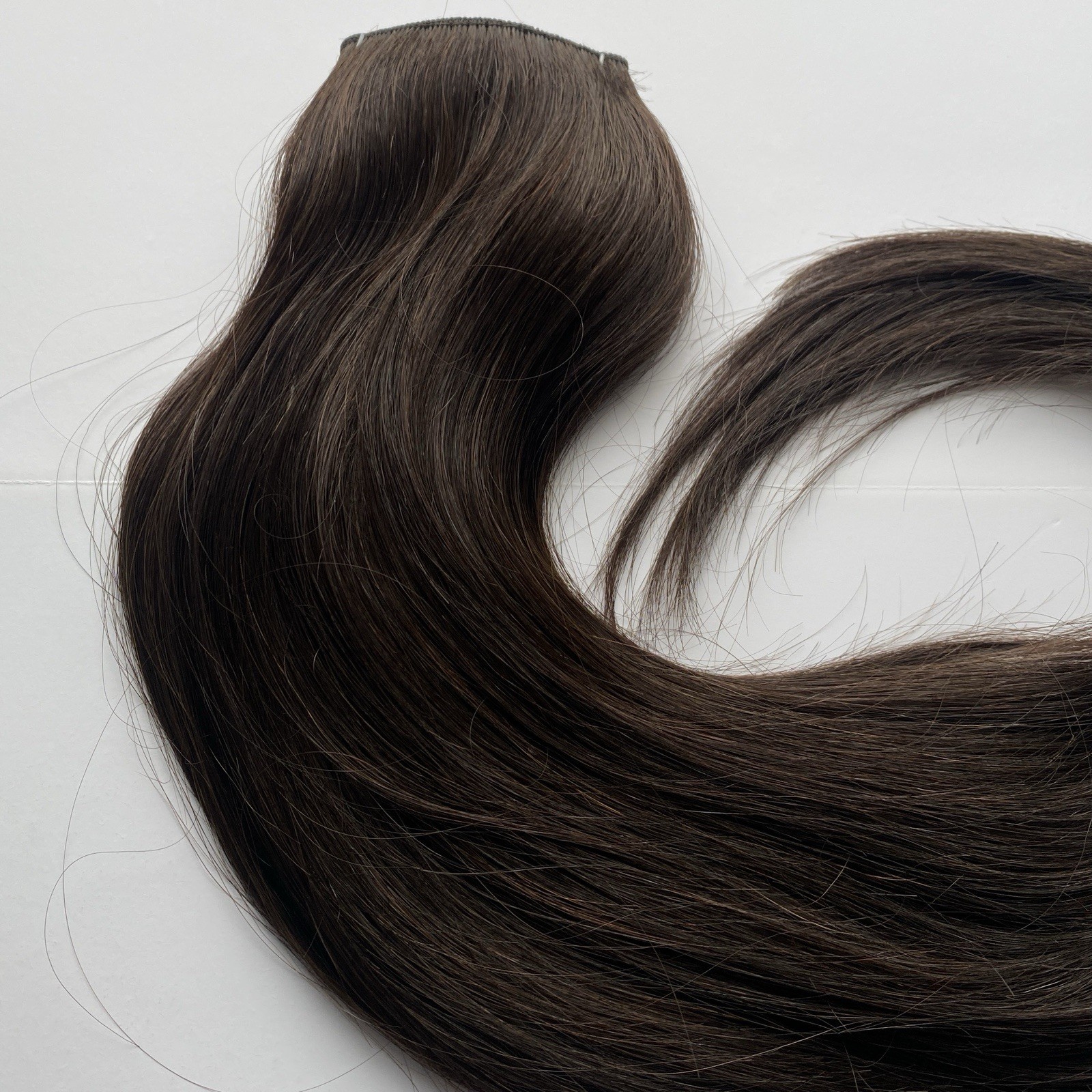 Sunny Human Hair 20 Inch 100g Invisible Wire Hair Extensions #2 Darkest Brown