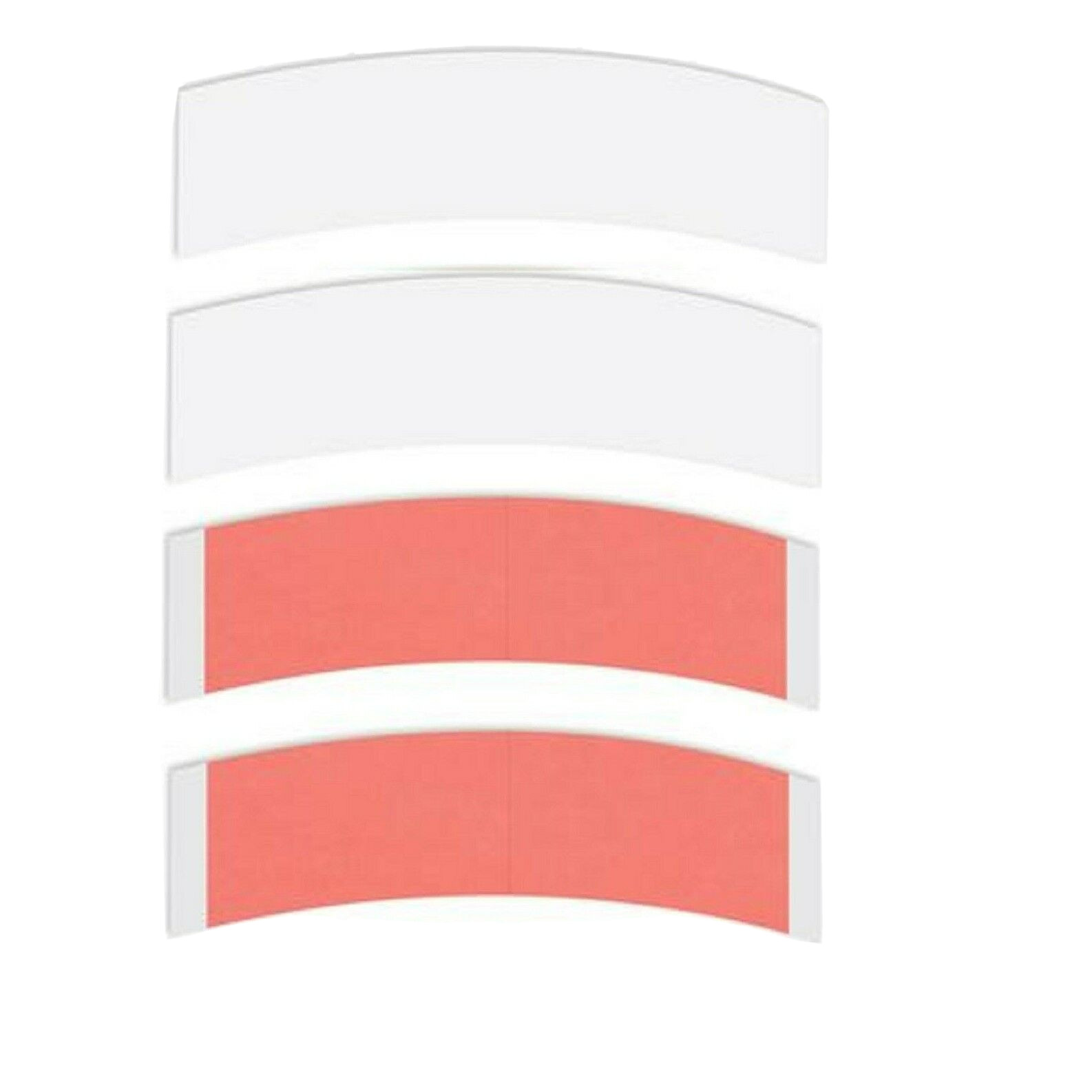 Walker Red Liner Sensi-Tak Tape”C” Contour Tape 108 Pc for Wig,Toupee Hairpiece