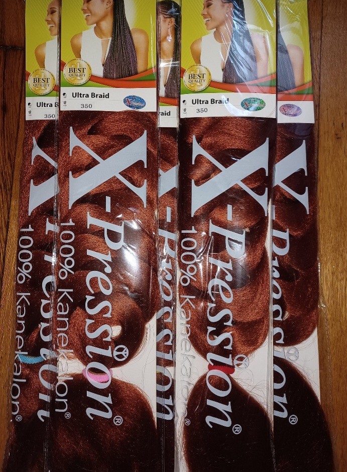 xpression braiding hair 100% Kanekalon, 10 Packs Color#350