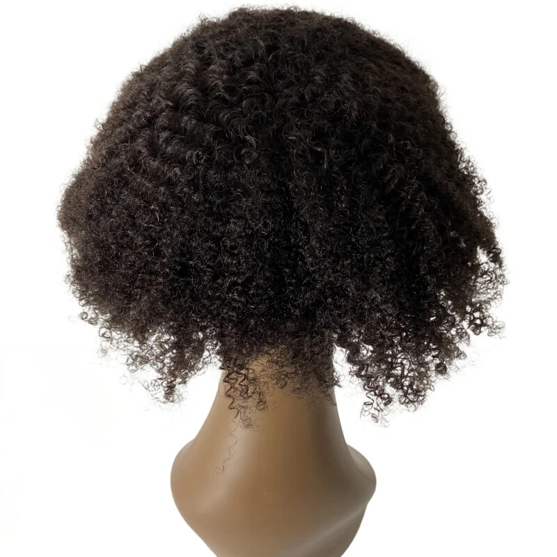 Root 6mm Wave Unit Mono Toupee for Black Men