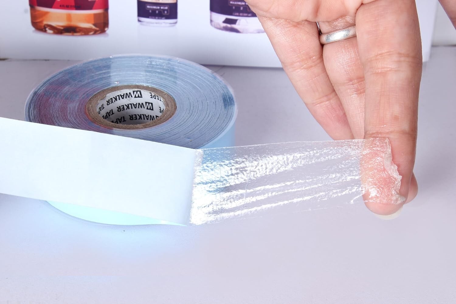 Walker 1/2″x 36 yards Lace Front Support Tape Wig (Blue Liner), Double Side!