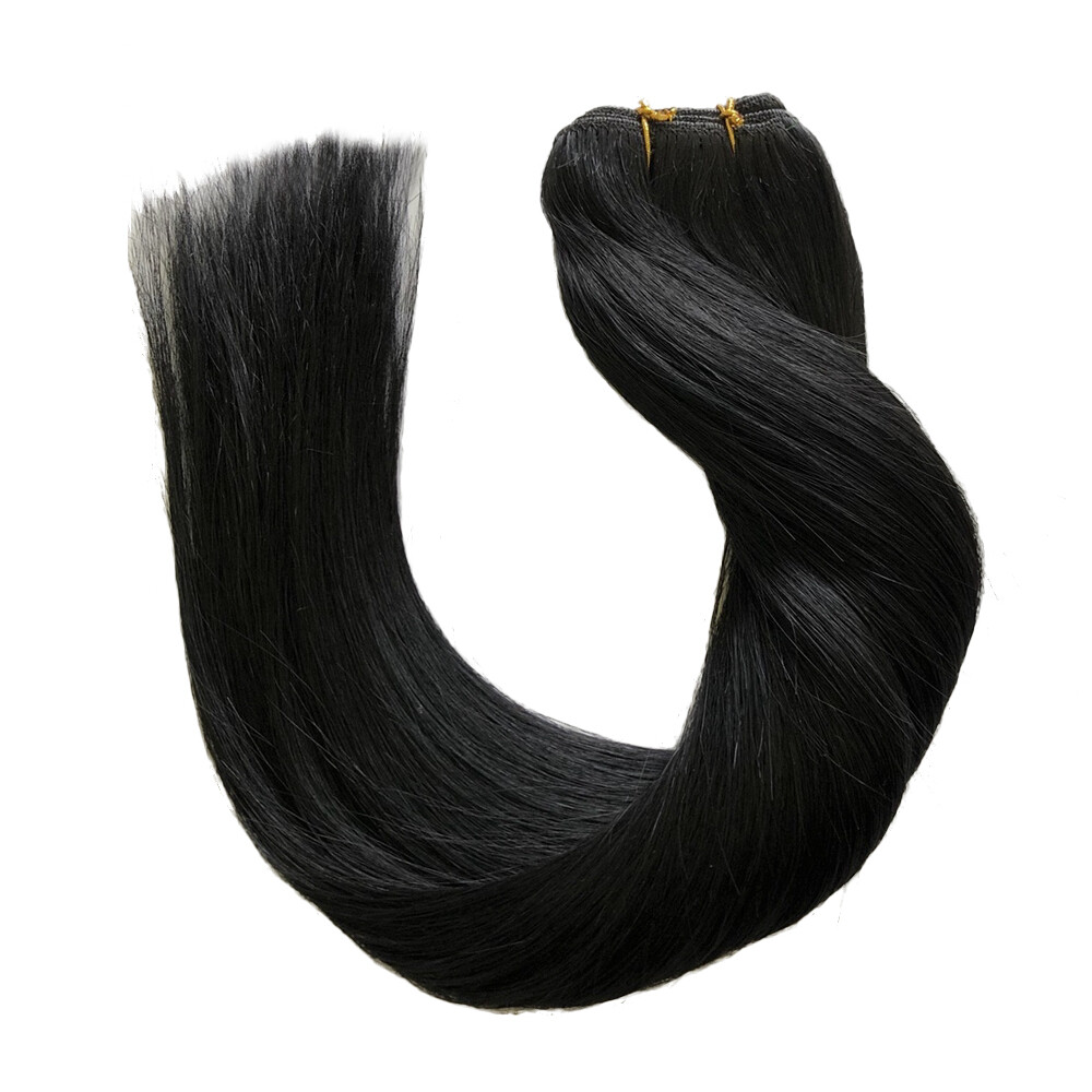 Weft Hair Extensions Double Weave Sew In Real Remy Human Hair Pre Bundle 100g