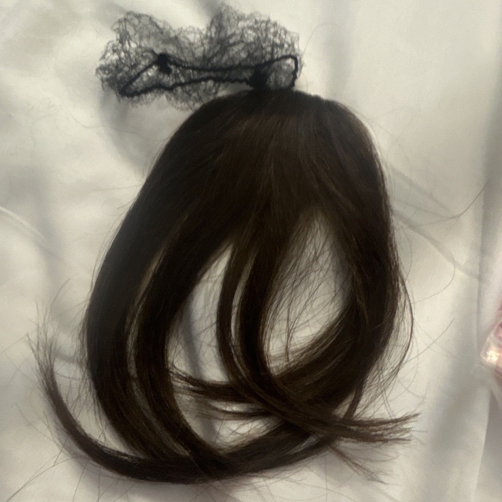 Niceone Hair Clip-In Bangs 100% Human Hair Dark Brown Straight 11-20in