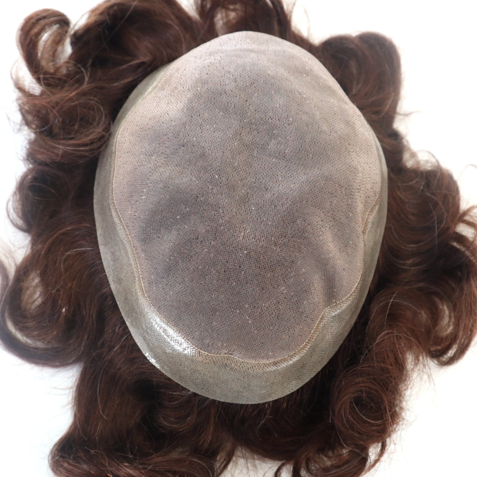 Women Toupee Human Hair Replacement System Hairpieces Fine Mono Center Skin 8×10