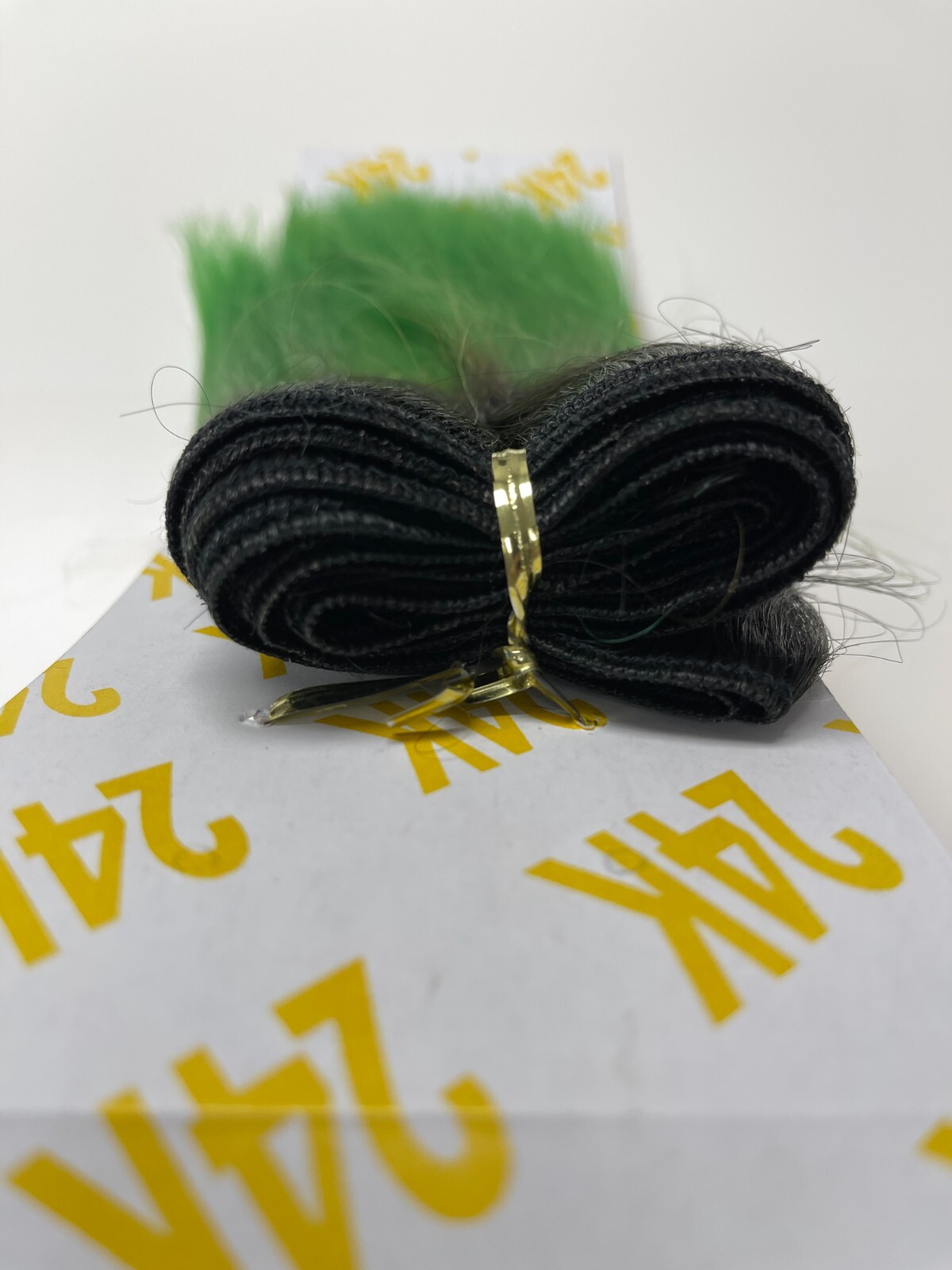 100% Human Hair Wig Tangle Free European 8” Straight Green Orange Purple Pink