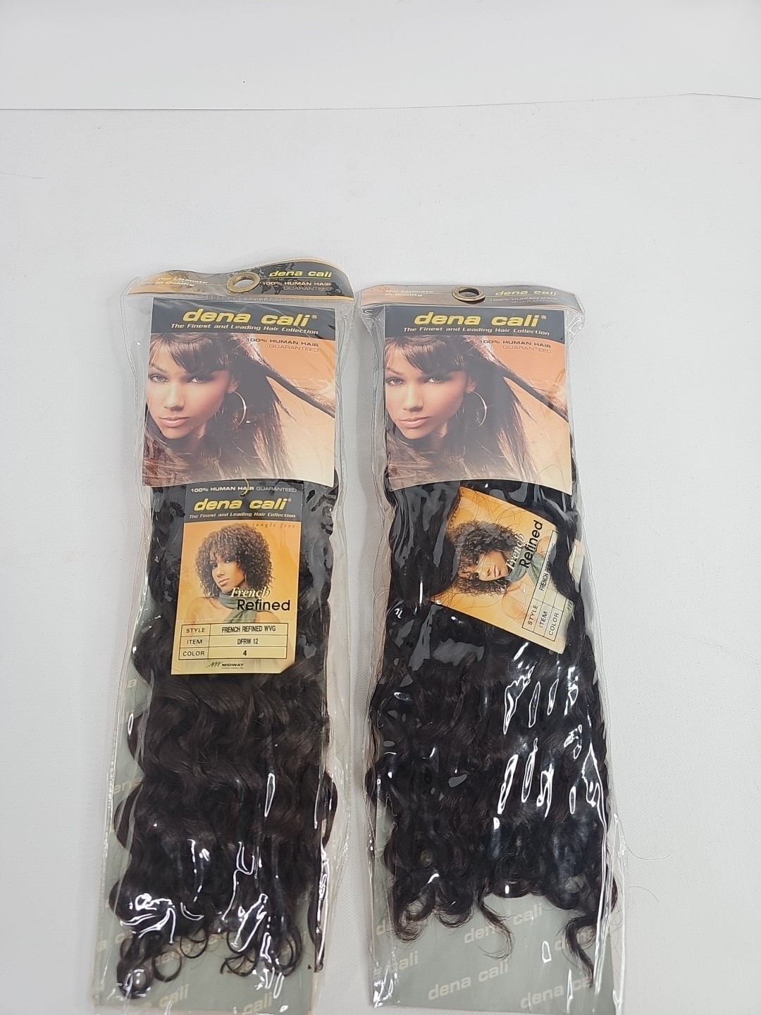 Dena Cali 100% Human Hair French Refined WVG 12 Inch Wavy Curly Brunette (2)
