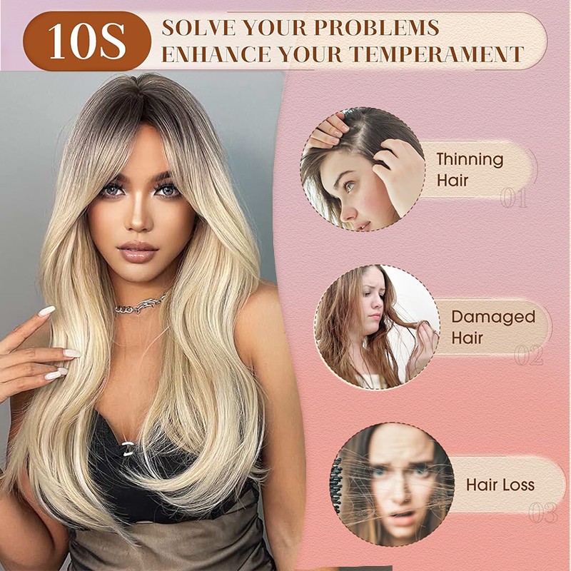100%Real as Human Hair Topper Toupee Clip in Extension Silk Hairpiece 6″x6″ Lace