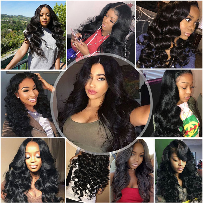 My Lady 100% Unprocessed 400g 4Bundles Virgin Human Hair Weave Extension Weft US