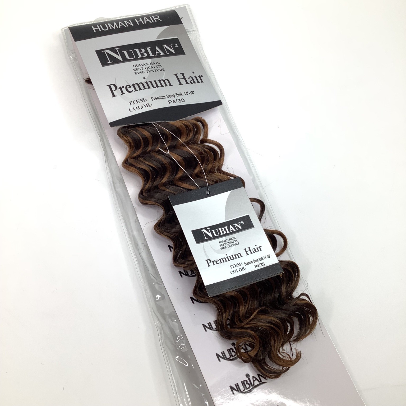 NUBIAN Premium Human Hair Extensions Deep Bulk 14″-16″ P4/30
