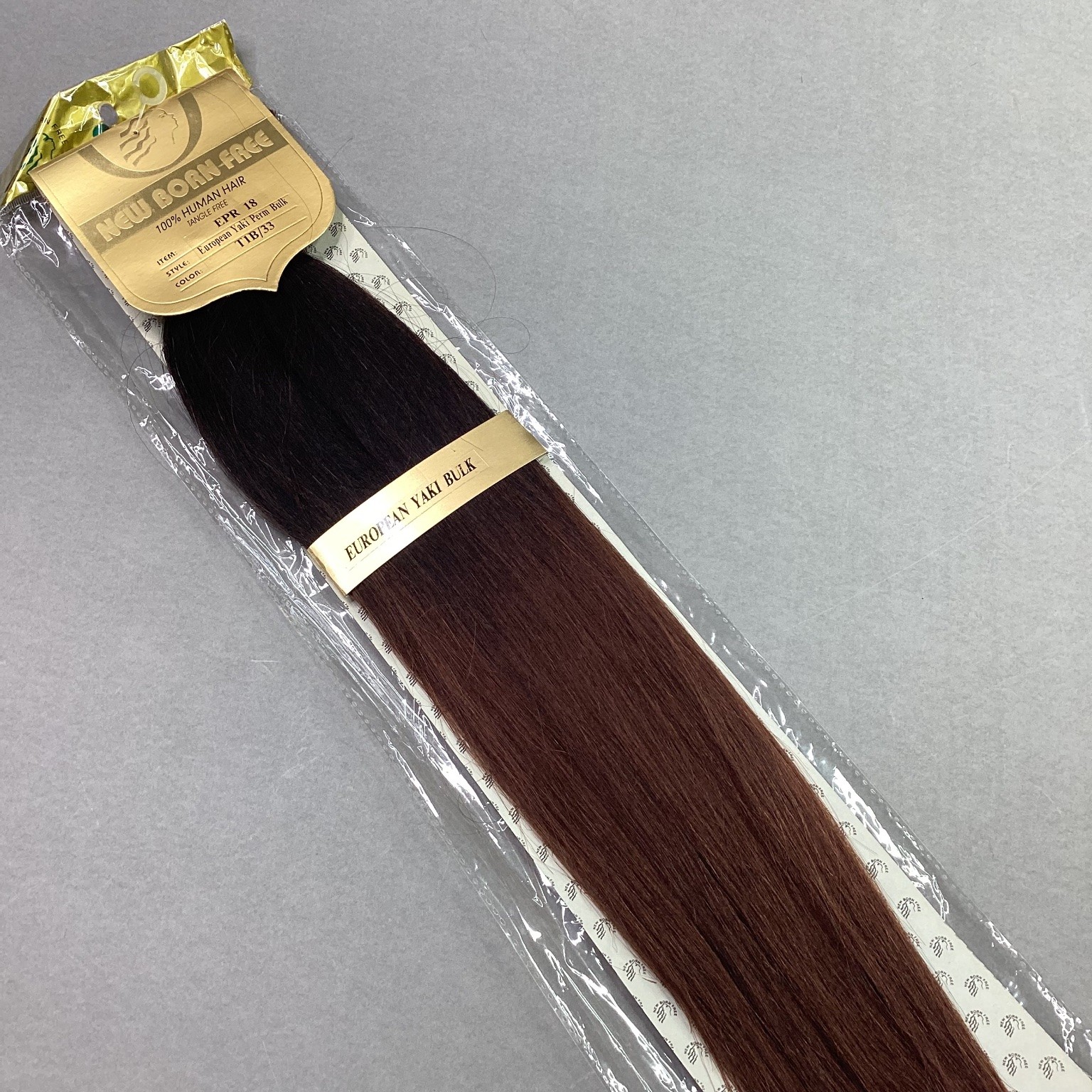 NEW BORN FREE European Yaki Perm Bulk Human Hair Extensions T1B/33