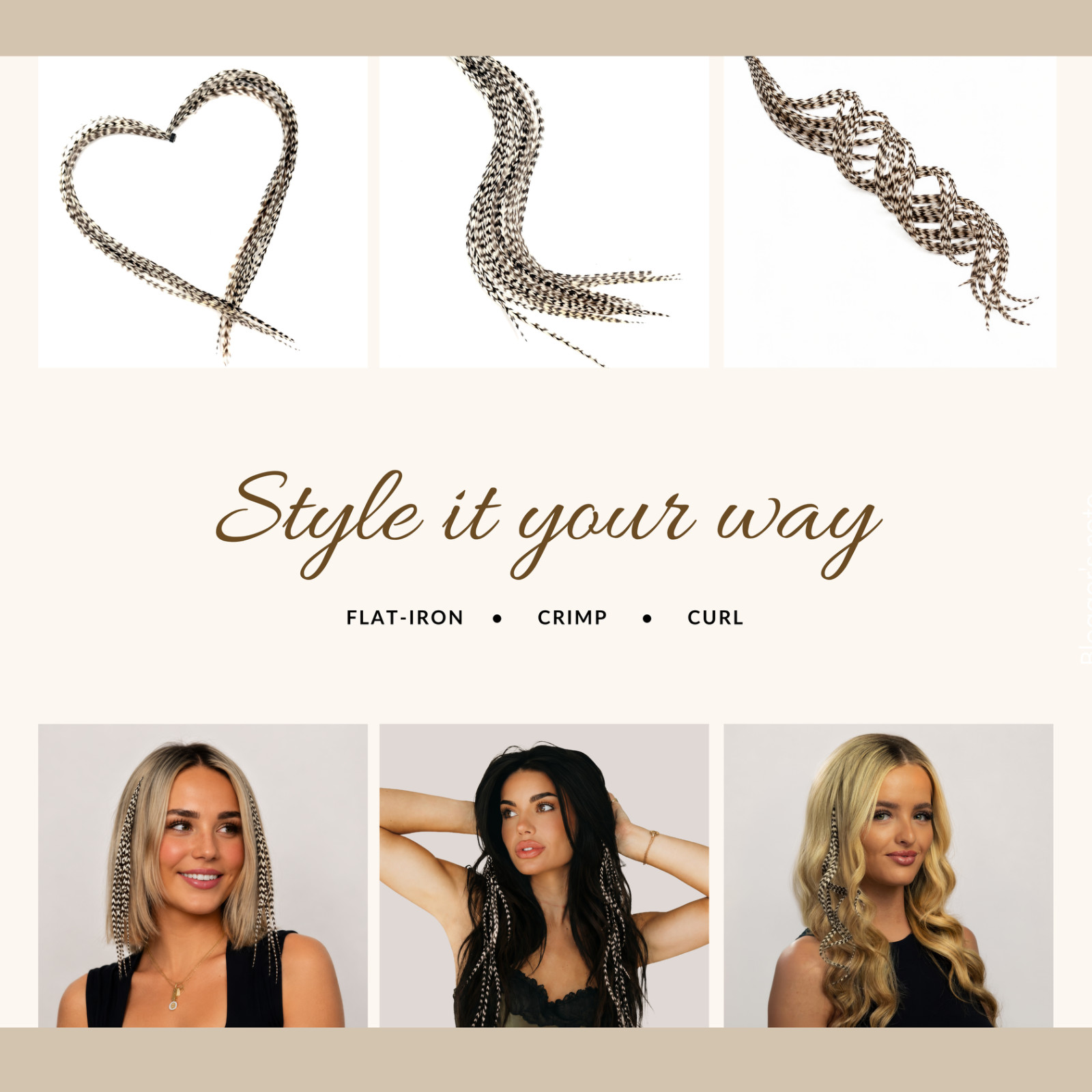 *SALE* 21pcs. (Black & White) 10″-14″ Salon Grade Feather Extension, DIY Kit