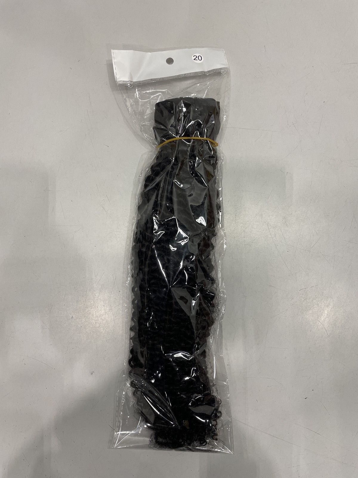 Luvme Natural Black Kinky Curly Human Hair Clip-In Extensions 7pcs, 20″