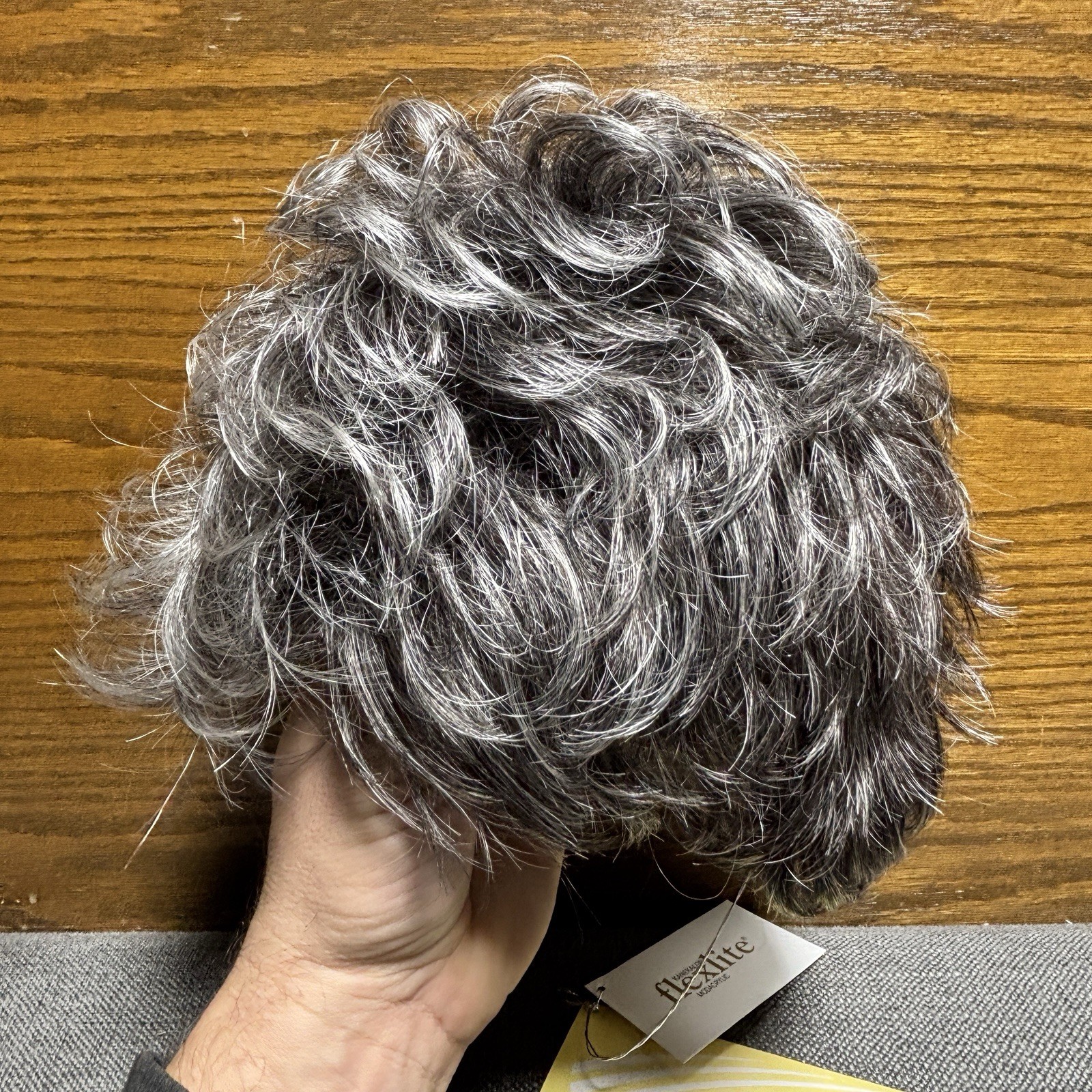 Gabor Instinct Wig Petite/Average 511C Sugared Charcoal Short Shag NWT