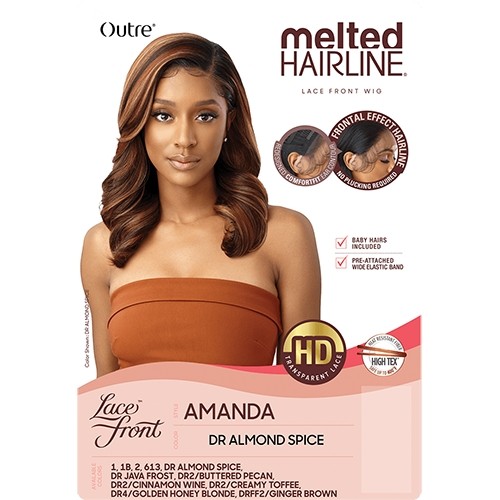 Natural flip-out style Lace front wig – AMANDA