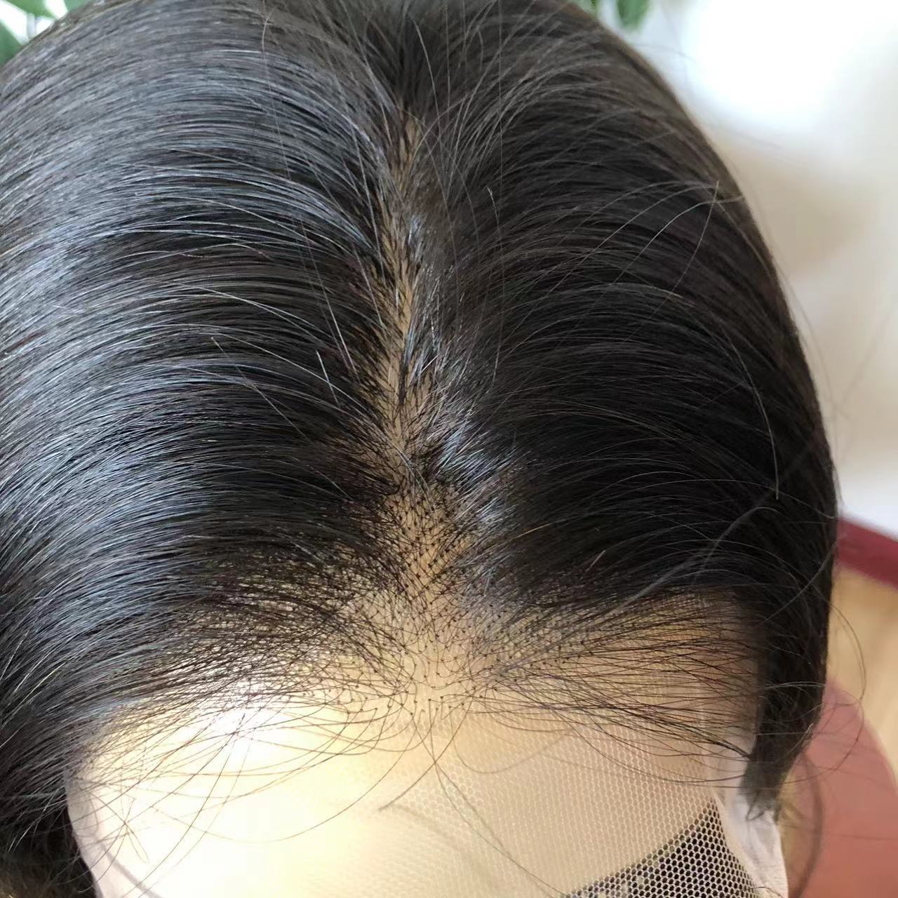 26″ Silk Base Full Lace Wig Virign Brazilian Glueless Silk Top Human Hair Wigs