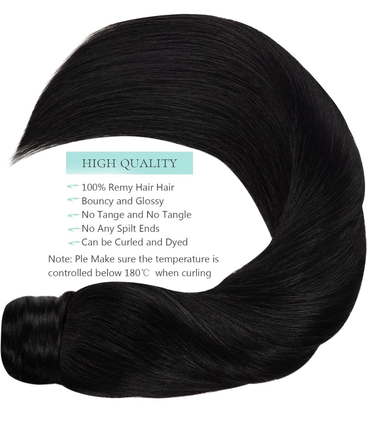 Loxxy Pony Tails Hair Extensions Wrap Around Black Ponytail Extension