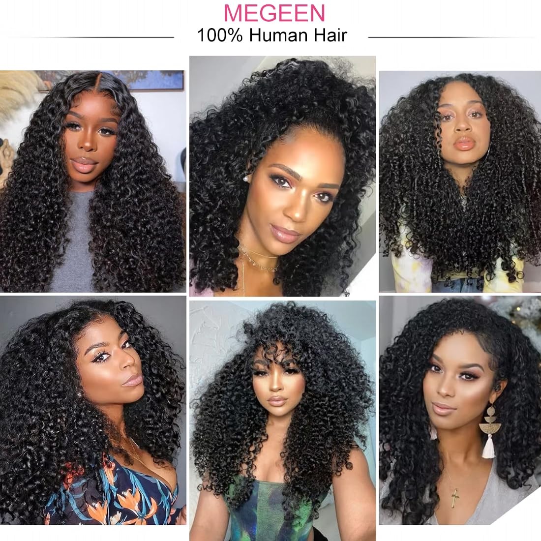 Megeen 5X5 Hd Lace Closure Burmese Curly 22 Inch Ultra-Thin Transparent 15A