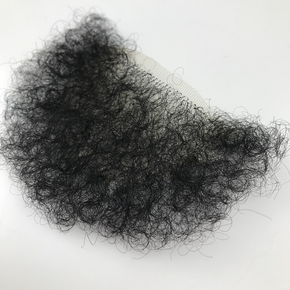 US Stock Fake Pubic Hair One Piece Silicone Doll Wig High Temperature Wire Beard