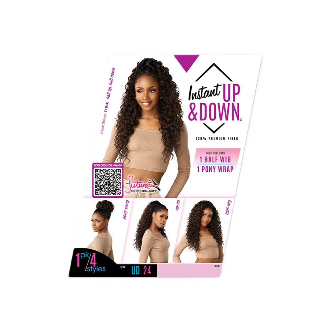 Sensationnel Synthetic Hair Half Wig Instant Up & Down – Ud 24