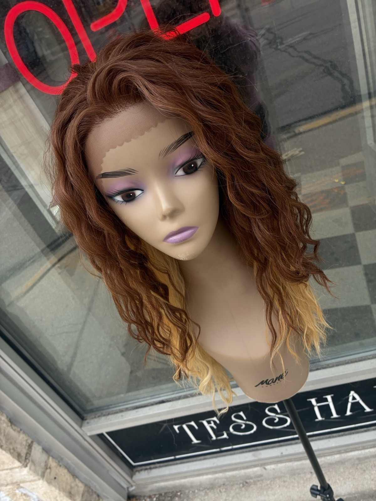 Free Part Swiss Lacefront Ombré Heat Resistant Wig Last One Available