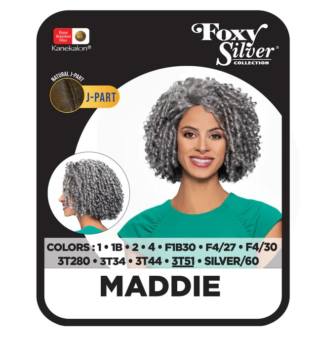 Foxy Silver Maddie Wig, Stylish and Natural-Looking Synthetic Wig