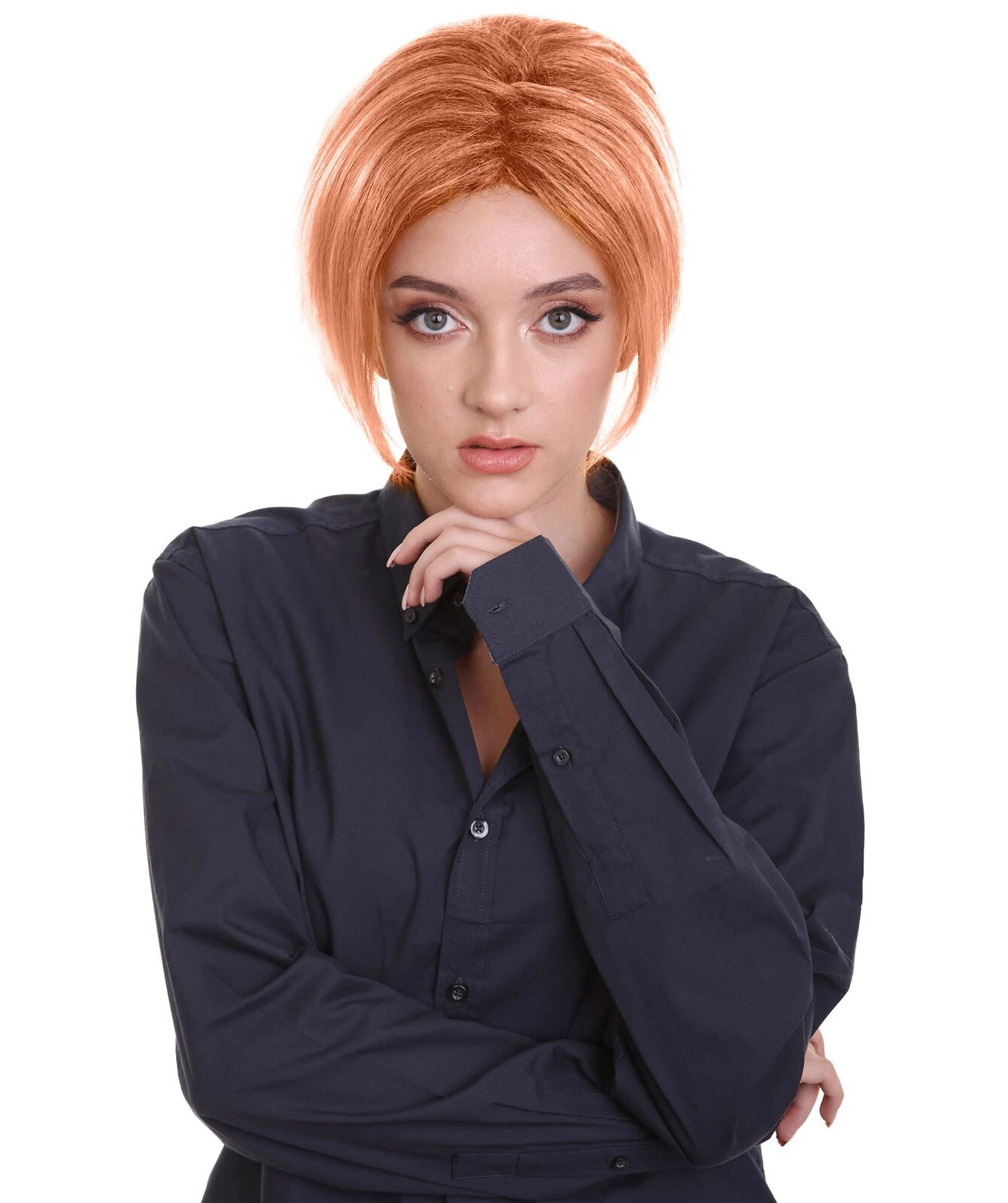 HPO Adult Women’s Karen Mom Auburn Color Pixie Cut Wig, HW-6703A-ABR