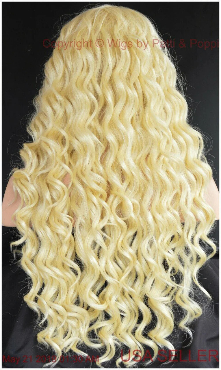 SWISS LACE FRONT LACE PART LONG WAVY HEAT FRIENDLY WIG COLOR 1362