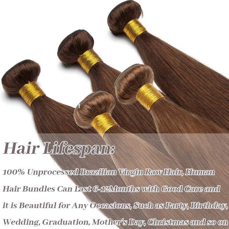 Brazilian Soft Virgin Unprocessed 100% Human Hair Weave Extensions 3Bundles 300g