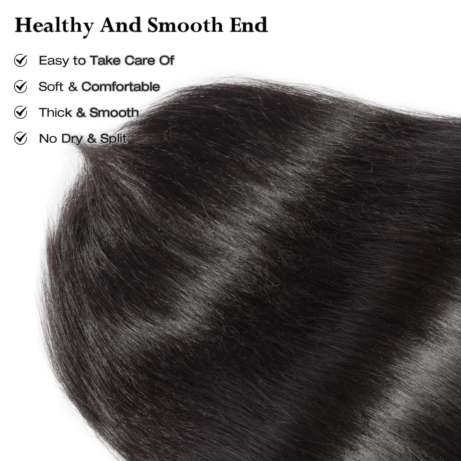 Unprocessed Cambodian Raw Human Hair Bundles – Straight, Soft & Silky, 14-18 Inc