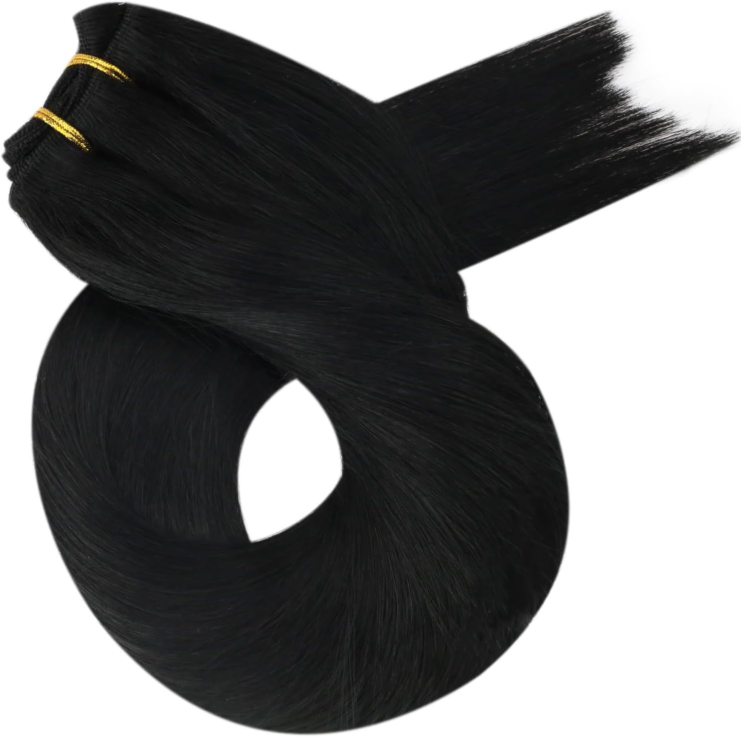 Double Weft Human Hair Extensions Sew In Weave European Remy Hair Thick Bundle