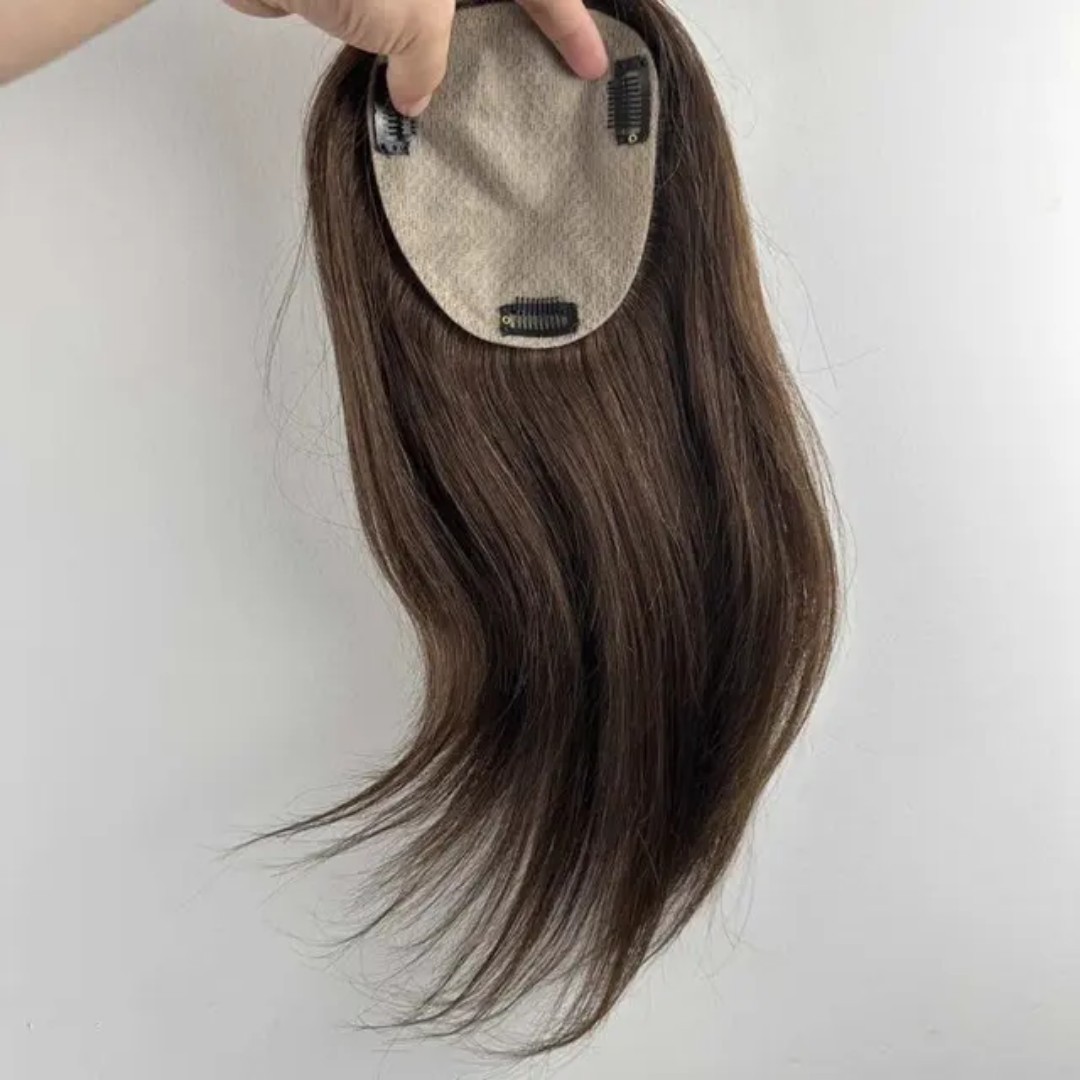 High Quality European Human Hair Topper – Silk Base – Remy Hair – Natural…