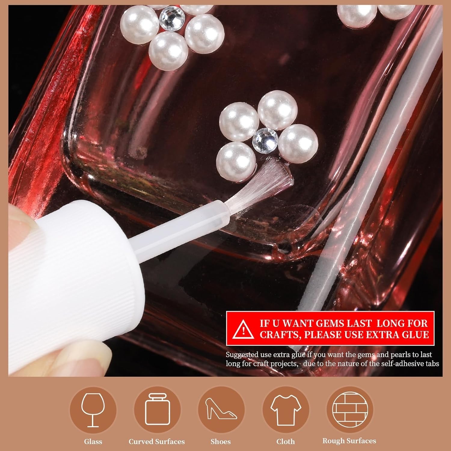 2662 Pcs Smooth Hair Pearls & Face Gems – Easy Application for Stunning Styles