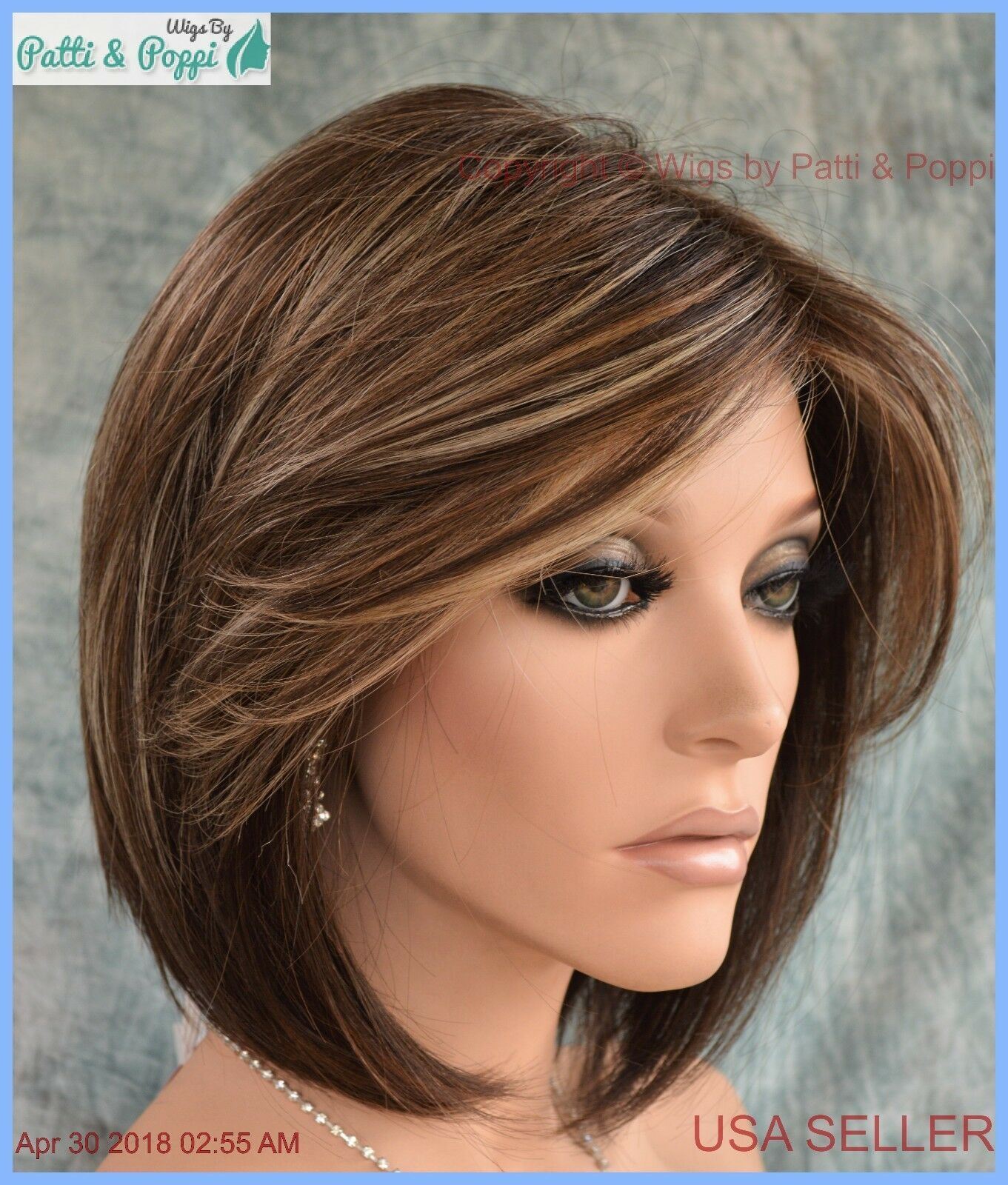 “MAY” RENE OF PARIS NORIKO WIG *CHOCOLATE FROST R *NEW IN BOX WITH TAGS