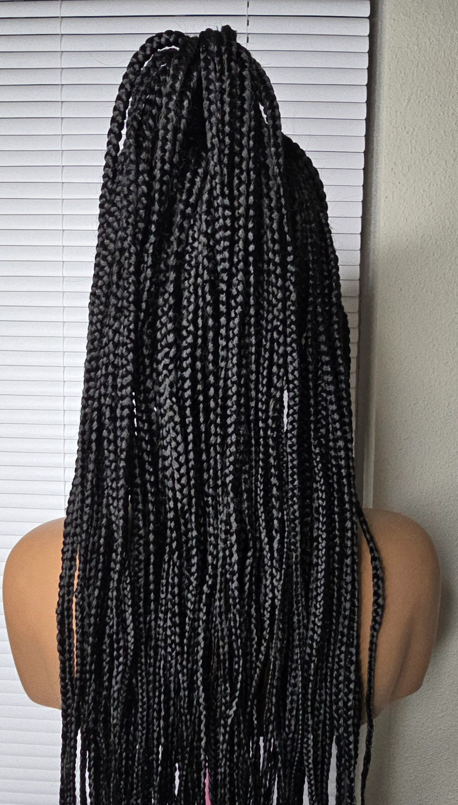 Black 36inches synthetic Braided wig Ponytail Style for Classic Ladies