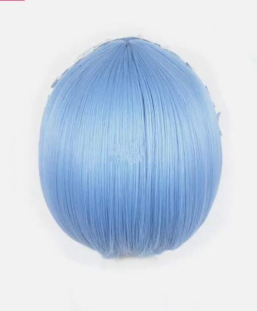 Re:ZERO -Starting Life in Another World Rem Anime Cosplay Wig Short Blue Bob Wig