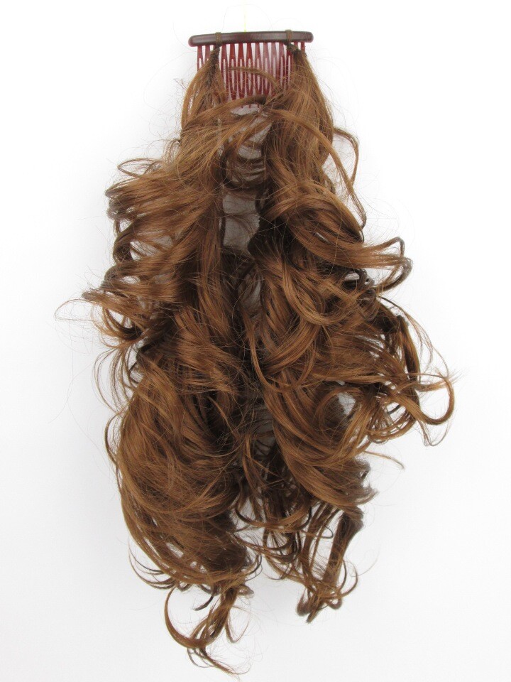 WAVY HAIR FOXTAIL HAIRPIECE W/ BENDABLE WIRES EXTENSIONS HAIRDO PONYTAIL BUN