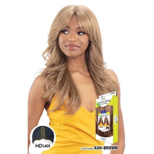 Curtain bang lace wig Maven