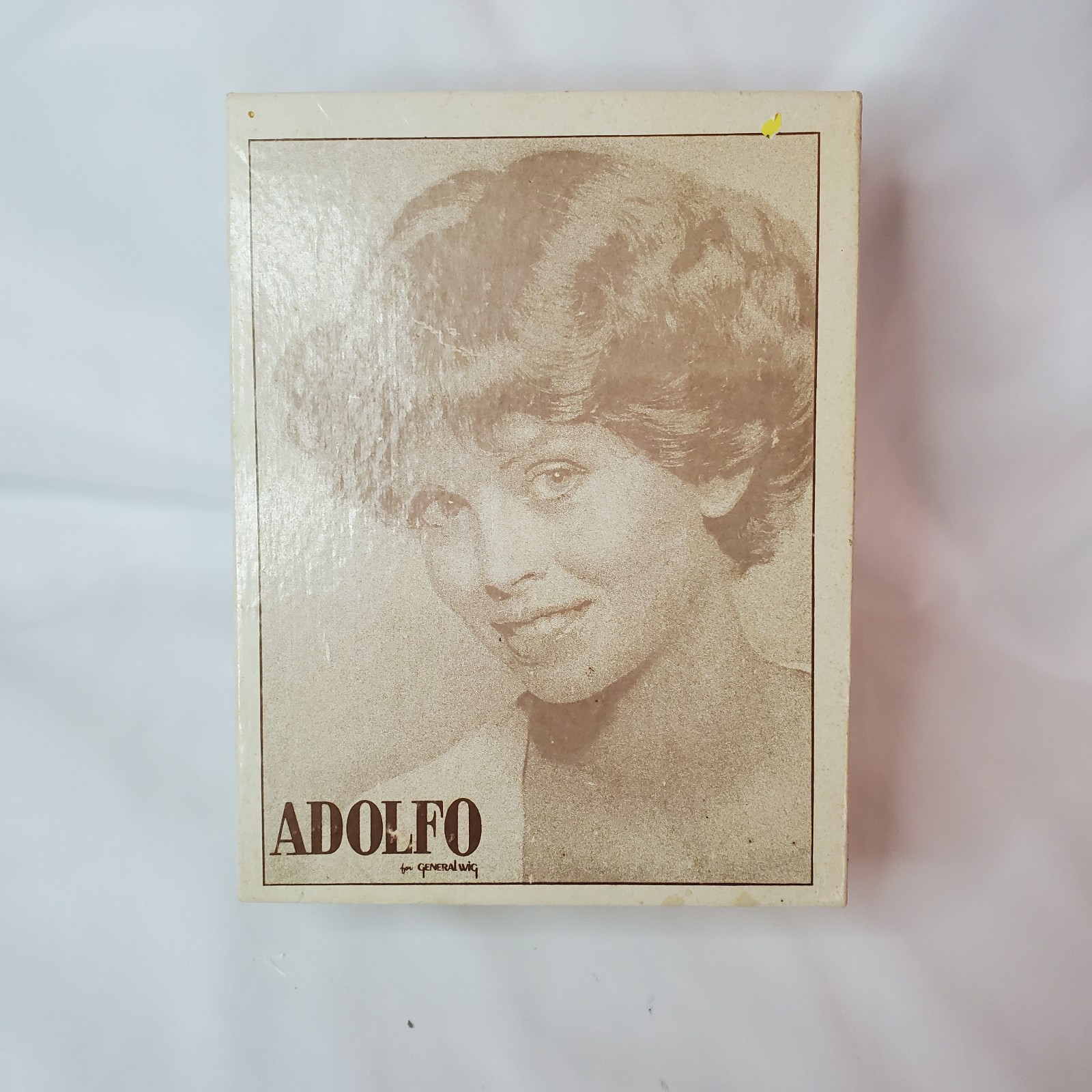 Vintage Adolfo Body Perm Wig Synthetic Short-Haired Curly Gray Gaieity R18/22