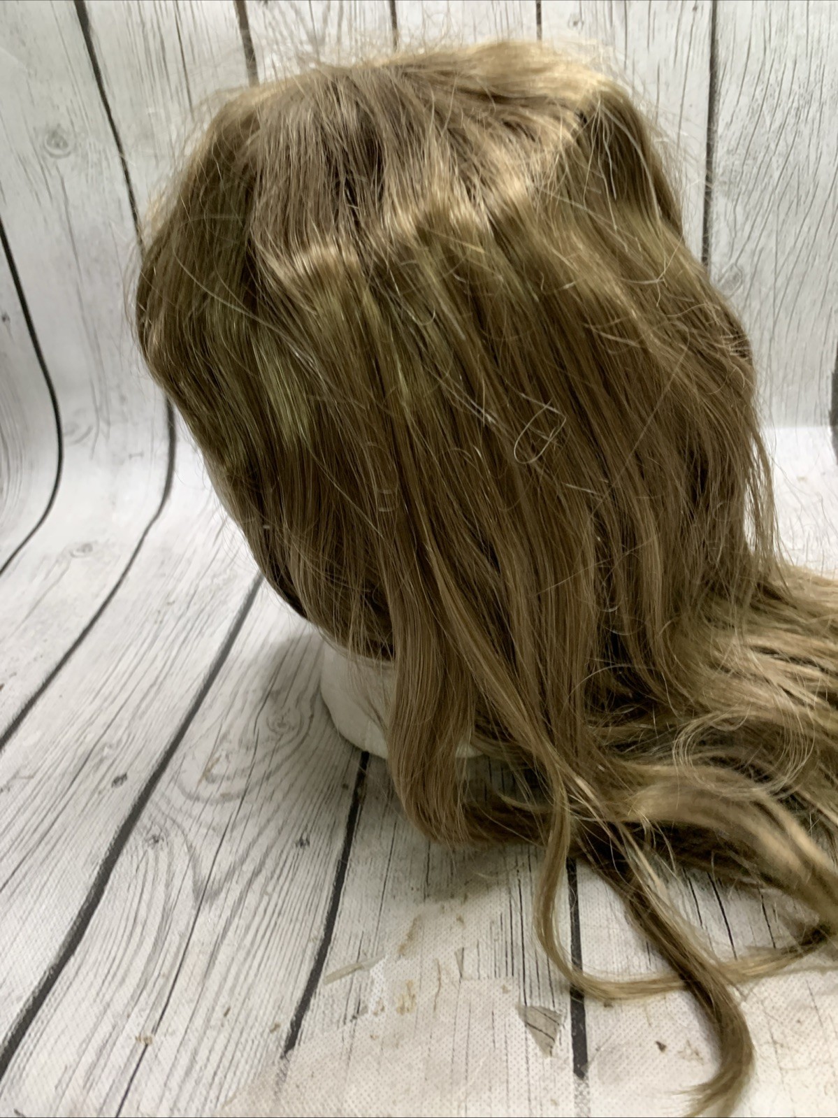 Mona Lisa Wig Modacrylic Long Dirty Blonde Hair Bangs