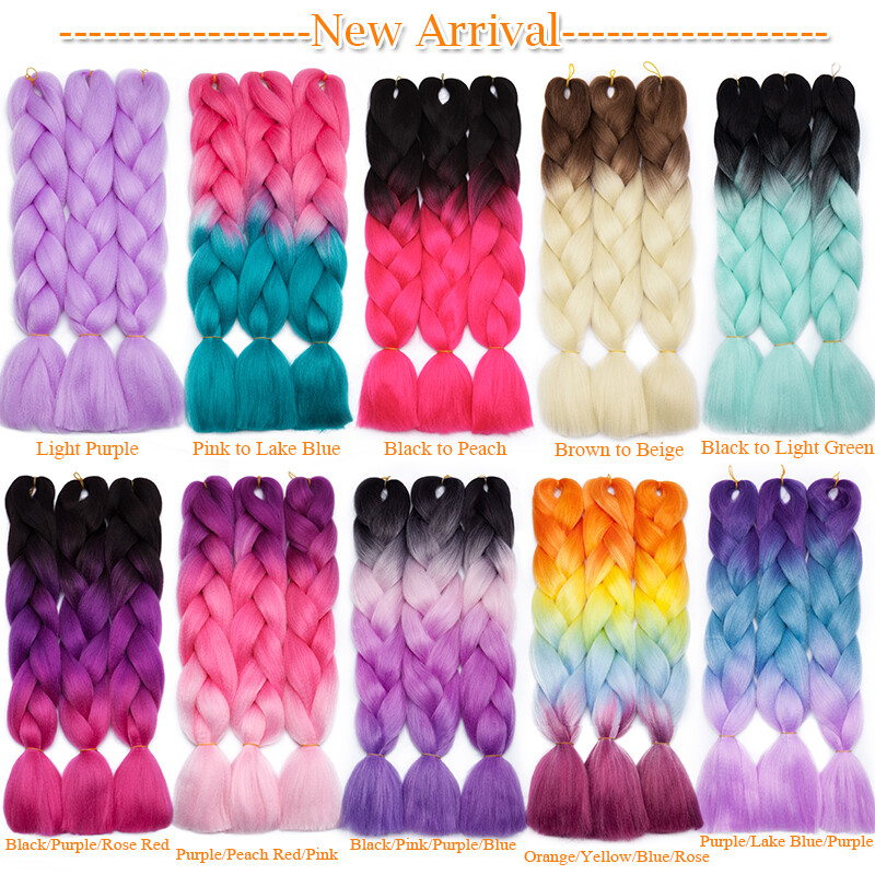 5 Packs Jumbo Hair Extensions kanekalons Braiding Hair Box Twist Braids as Human