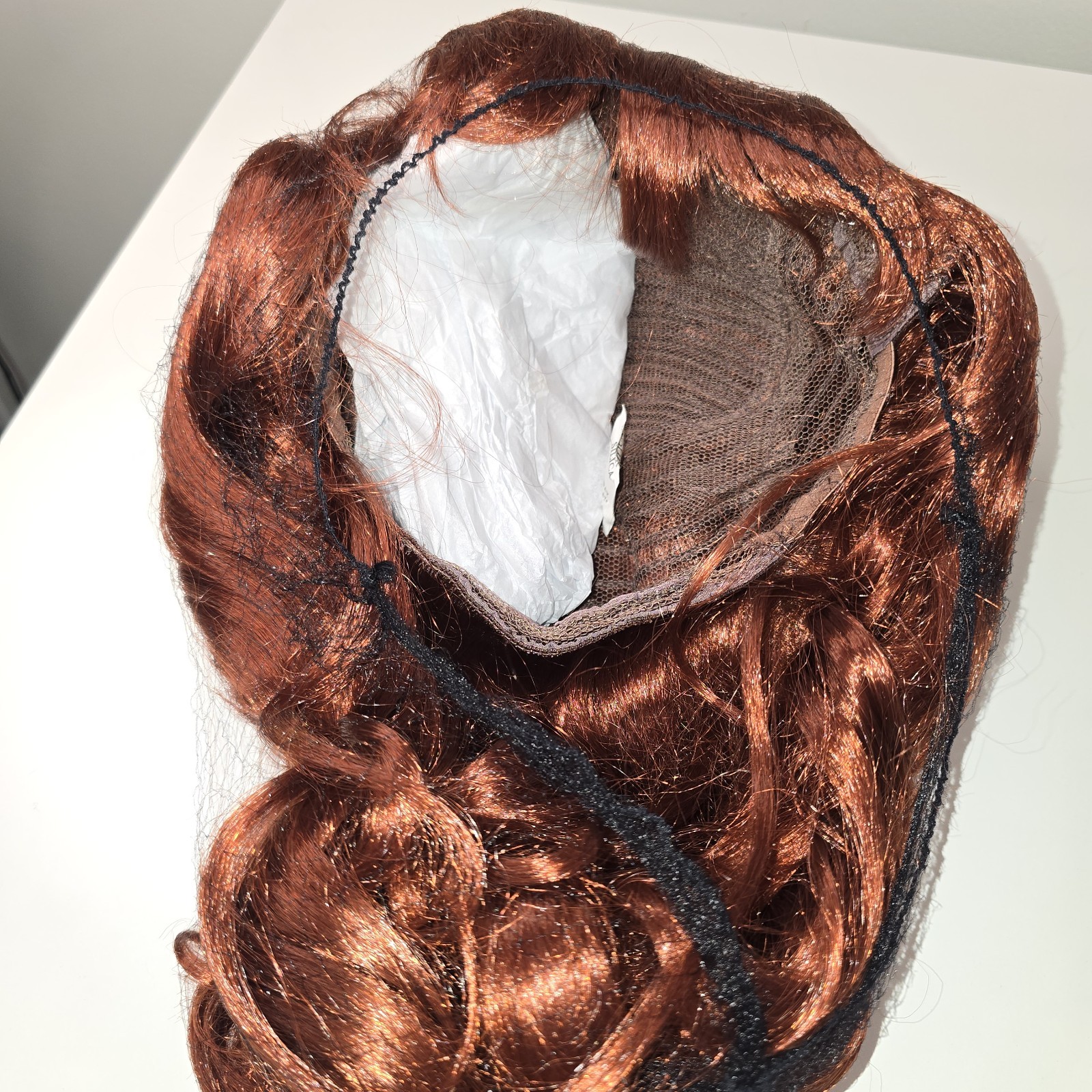 City Costume Wigs Auburn Curly Halloween – Synthetic, Peggy, Non-Flammable NWT
