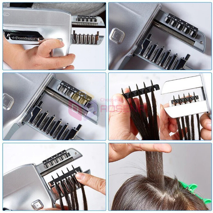 6D Third Generation Smart Feather Traceless Hair Extension Machine Kit
