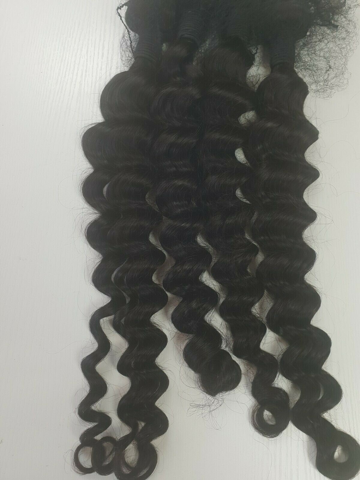 12A RAW CAMBODIAN VIRGIN HUMAN HAIR DEEP LOOSE WAVE 26+26+28+28 4BUNDLES 400g 1B