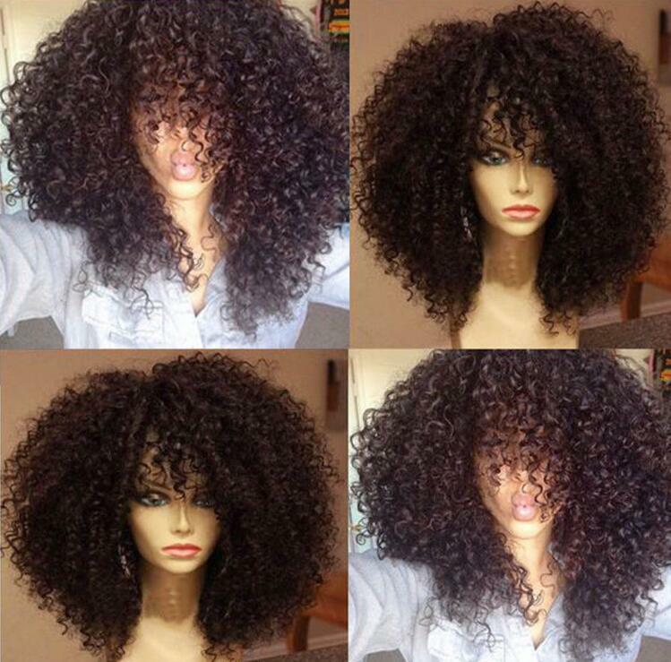 Women’s Lady Natural Short Curly Wavy Wig Black Ladies Synthetic Hair Costume
