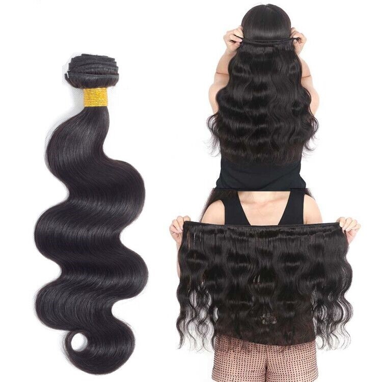Unprocessed Virgin Remy Human Hair Weave Sew In Body Wave 1 or 3 Bundles 100g/B