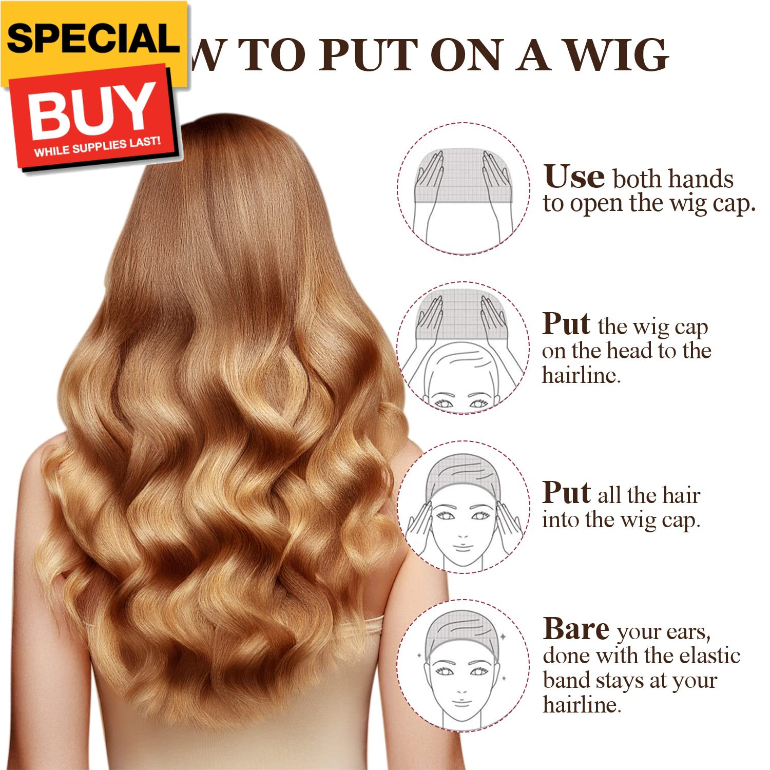 6PCS Wig Cap Non Slip, Black Mesh Net Wig Caps for Women Men, Kids, Weaving Hair